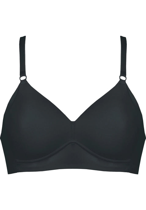 Soft Bra with Side Smoother Effect - Black