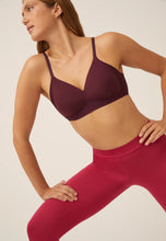 Load image into Gallery viewer, Soft Bra with Side Smoother Effect - Burgundy