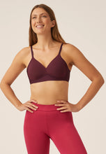 Load image into Gallery viewer, Soft Bra with Side Smoother Effect - Burgundy