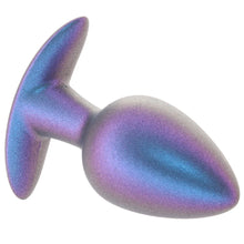 Load image into Gallery viewer, Ouch! Smooth Silicone 3.1 Inch Butt Plug in Metallic Blue