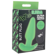 Load image into Gallery viewer, Bang! Glow-in-the-Dark Vibrating Butt Plug