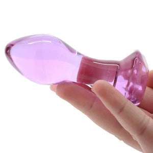 Crystal Glass Gem Plug in Purple