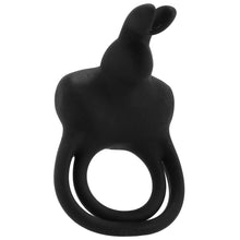 Load image into Gallery viewer, Happy Rabbit Vibrating Cock Ring in Black