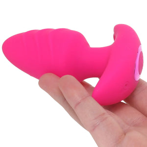 Bang! Rotating & Vibrating Butt Plug in Pink