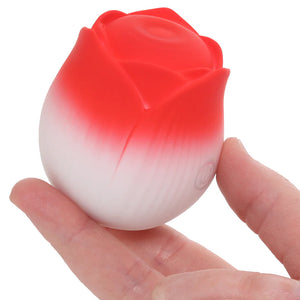 Bloomgasm Pulsing Petals Rose Stimulator in Red