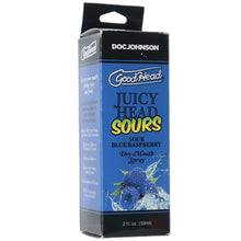 Load image into Gallery viewer, GoodHead Juicy Head Sours Mouth Spray 2oz/59ml in Blueberry